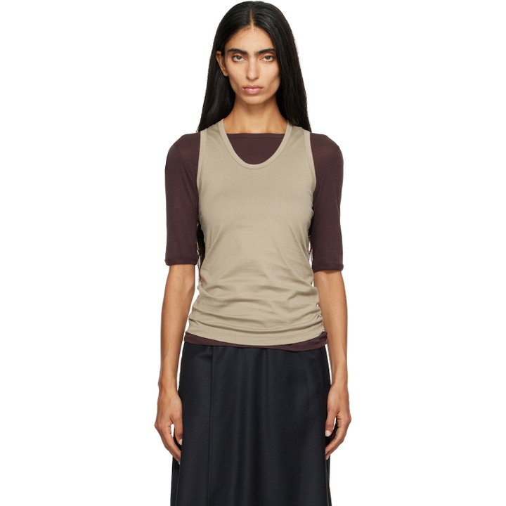 Photo: ssstein Khaki Suvin Cotton Tank Top