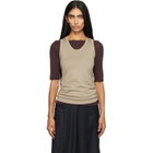 ssstein Khaki Suvin Cotton Tank Top