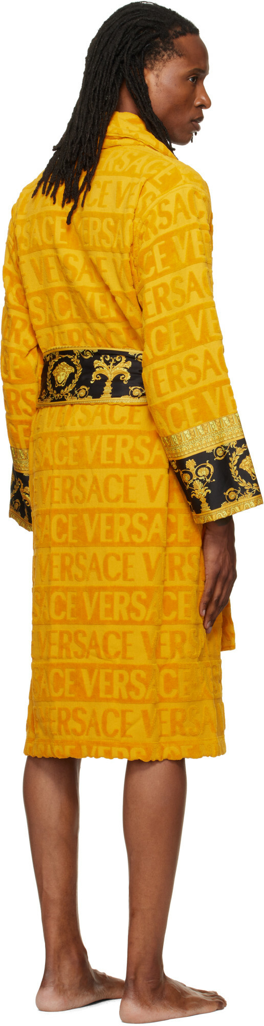 Versace Yellow 'I Heart Baroque' Bathrobe