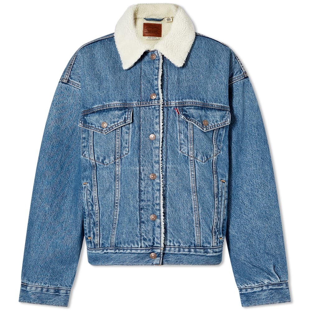 Levis lined shops denim jacket