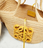 Loewe - Bunny Basket Small raffia tote bag