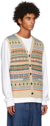 Polo Ralph Lauren Beige Fair Isle V-Neck Vest