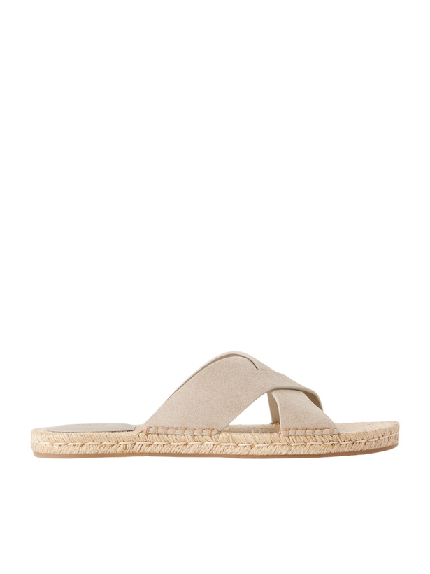 Photo: Zegna - Suede Sandals - Neutrals
