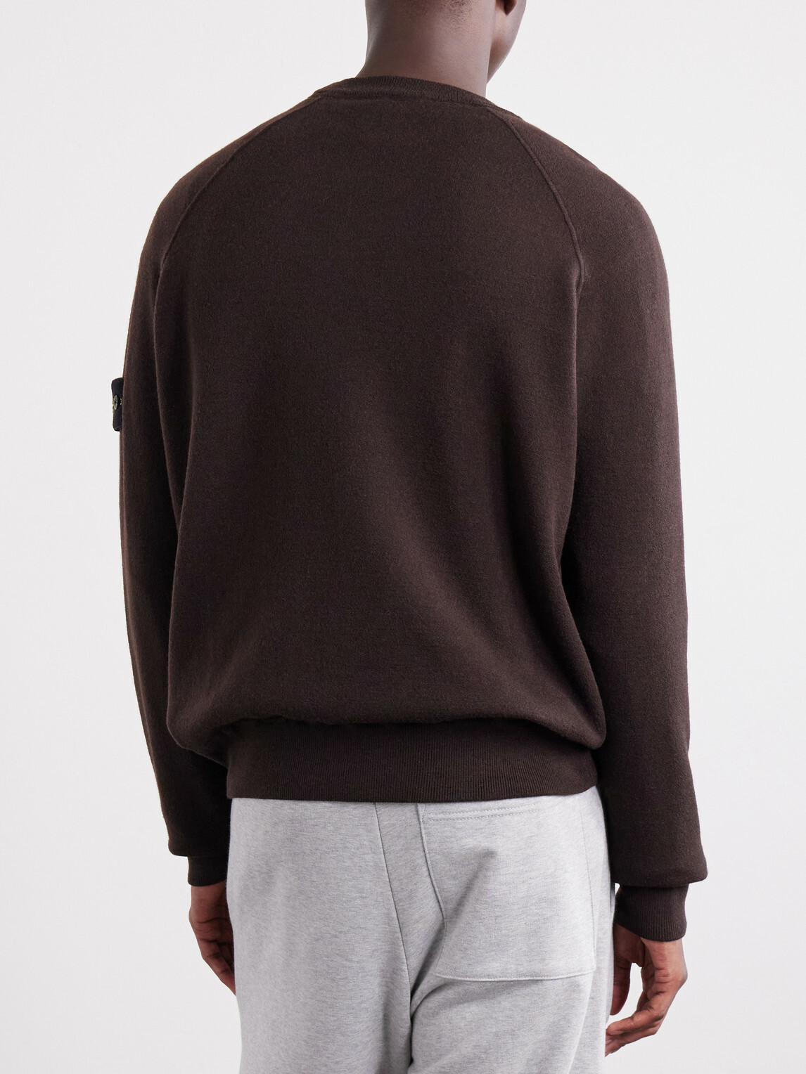Stone Island - Virgin Wool-Blend Sweatshirt - Brown