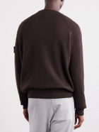 Stone Island - Virgin Wool-Blend Sweatshirt - Brown