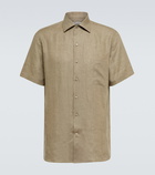 Loro Piana - André linen bowling shirt