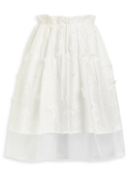 3.1 Phillip Lim Embroidered Tulle and Cotton Midi Skirt White