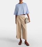 Loewe Anagram cropped cotton jersey T-shirt