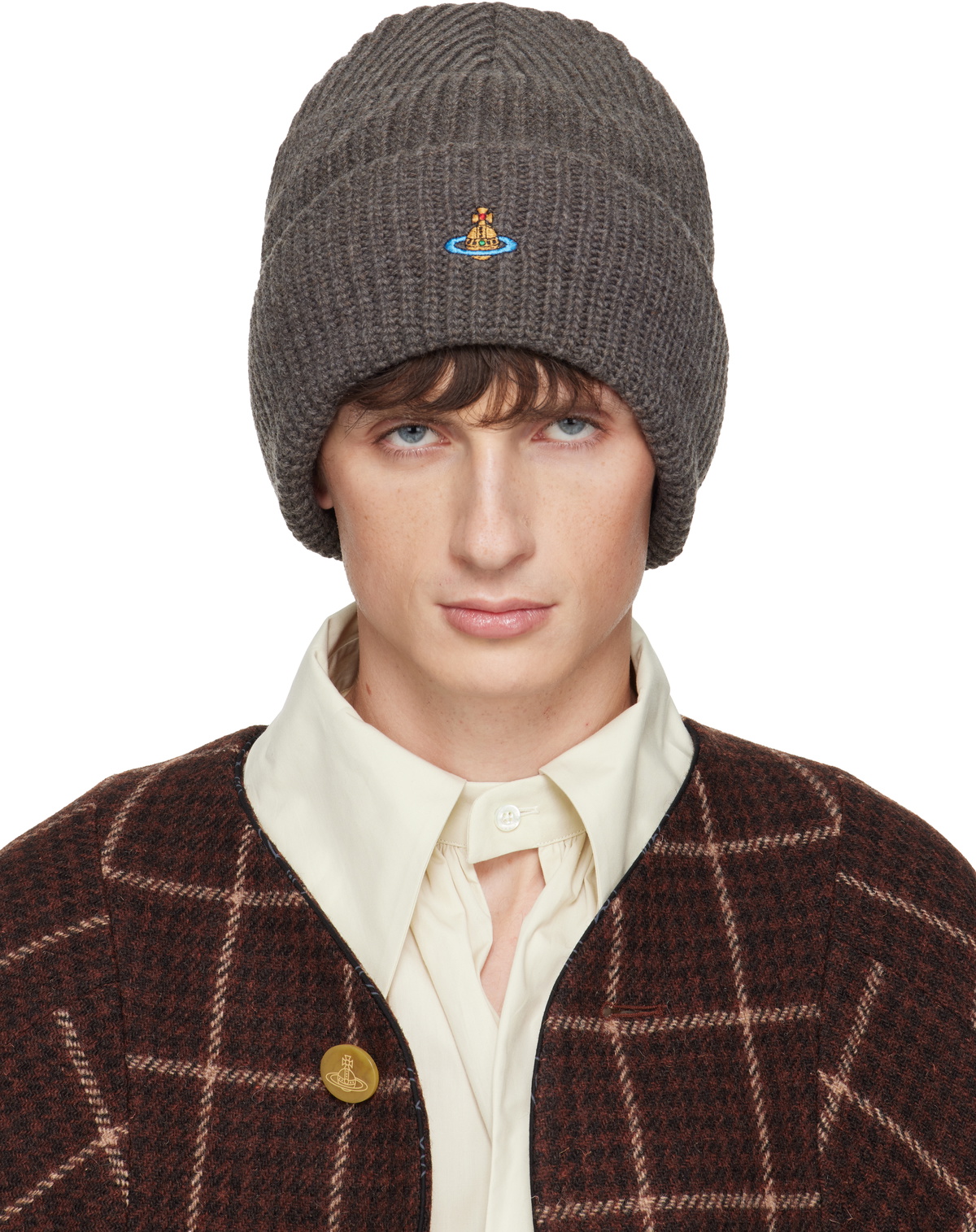 Vivienne Westwood Grey Sporty Beanie Vivienne Westwood