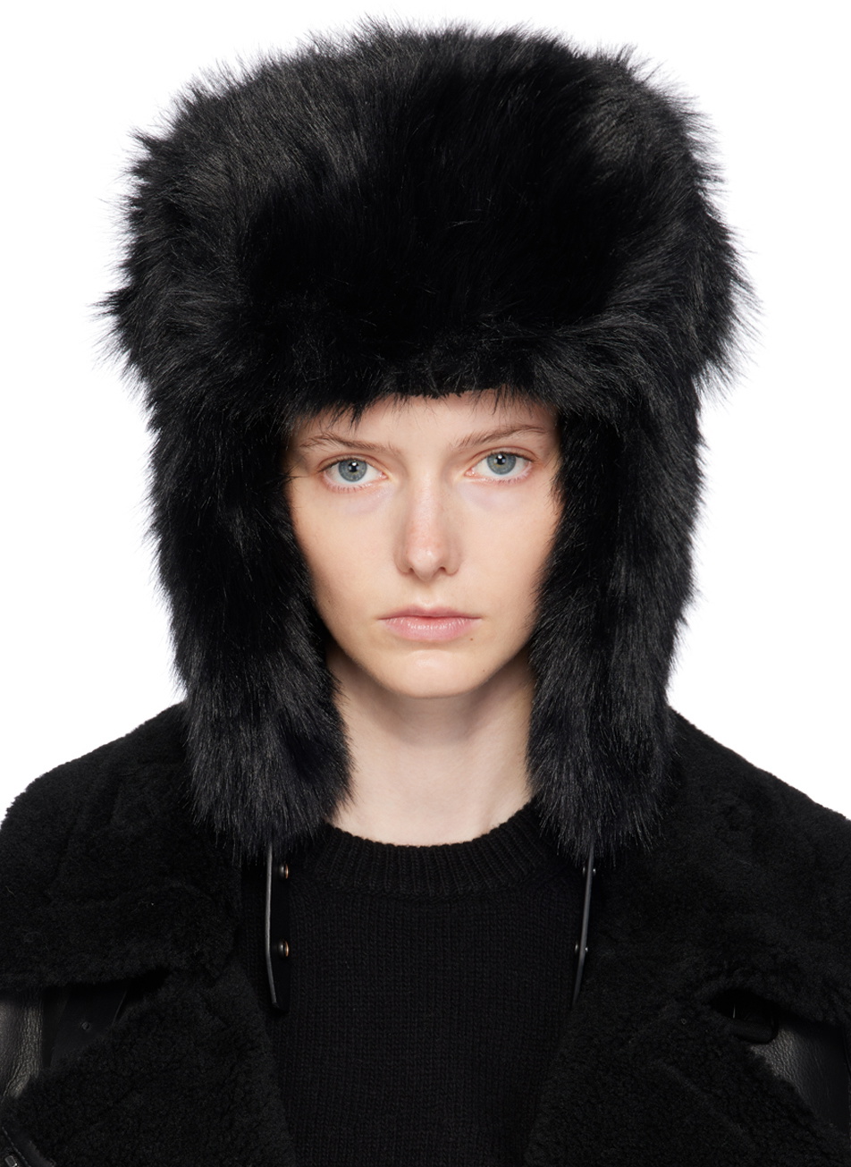Juun.J Black Hardware Beanie
