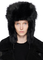 Juun.J Black Hardware Beanie