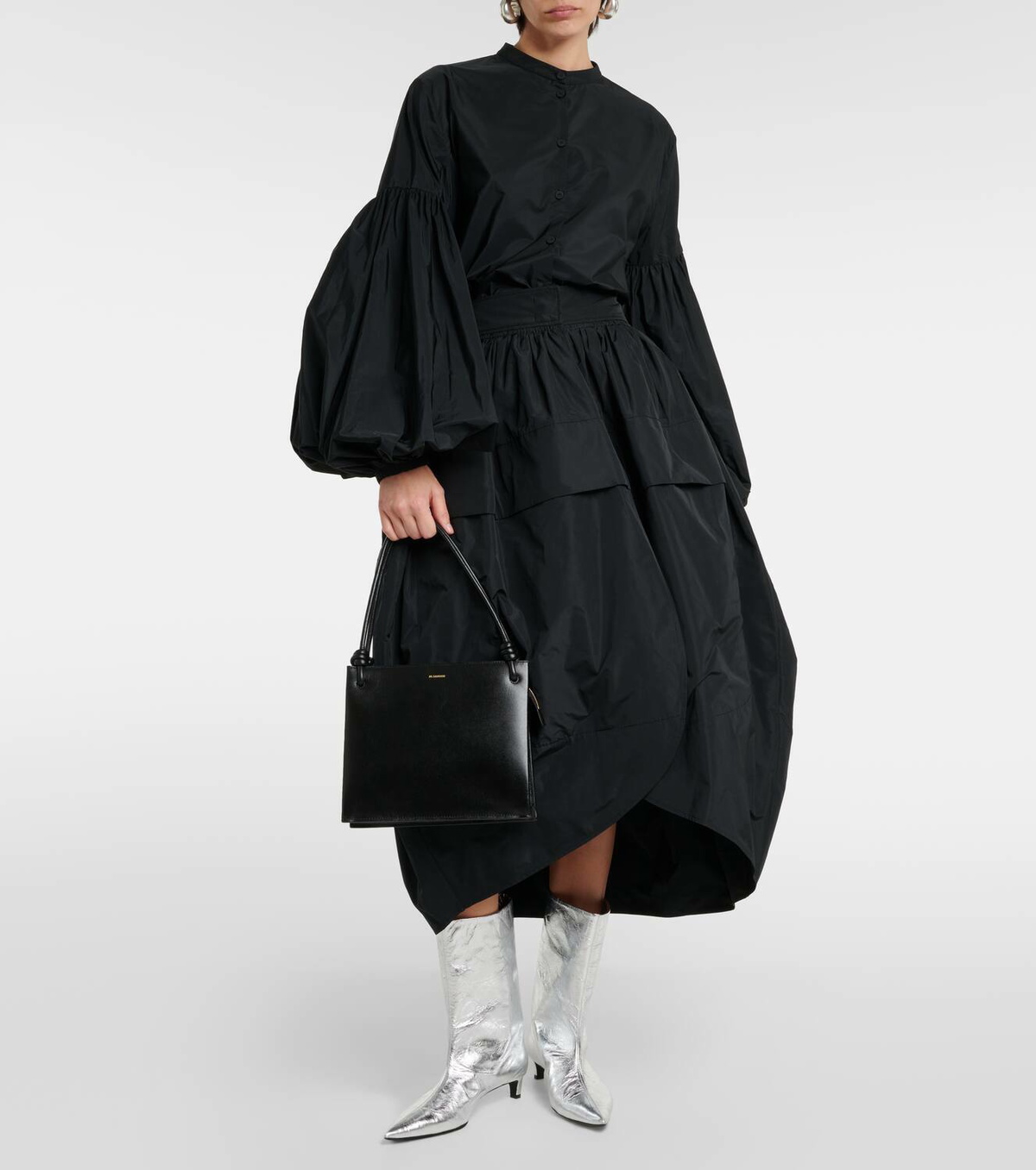 Jil Sander Giro Medium leather tote bag Jil Sander