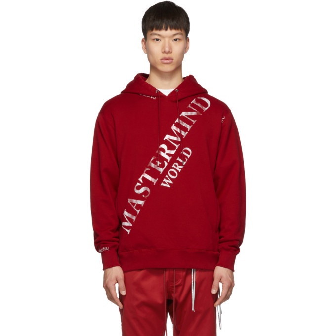 Photo: mastermind WORLD Red Faded Logo Hoodie