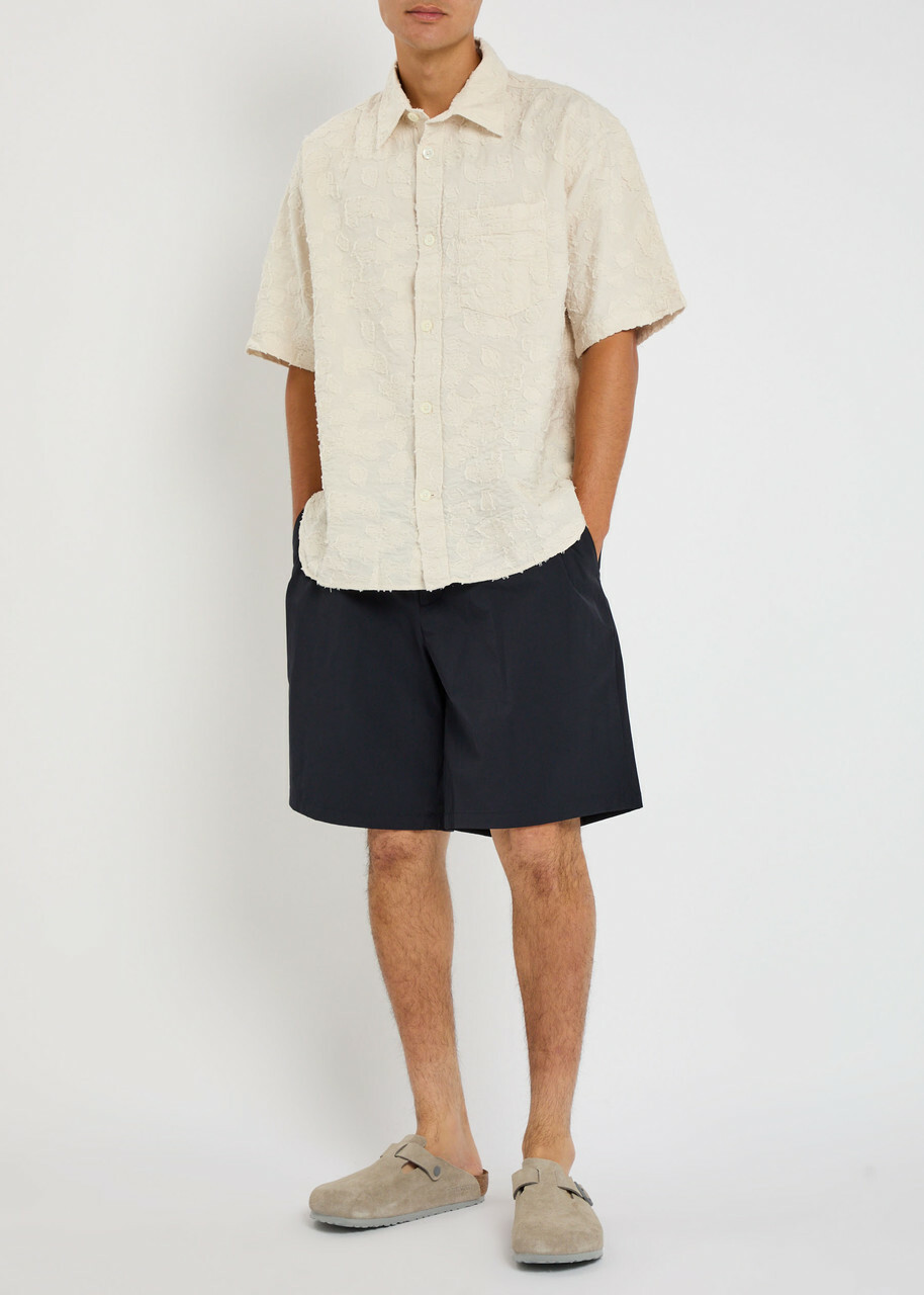 Norse Projects Fil Coupé Stretch-cotton Shirt Ecru