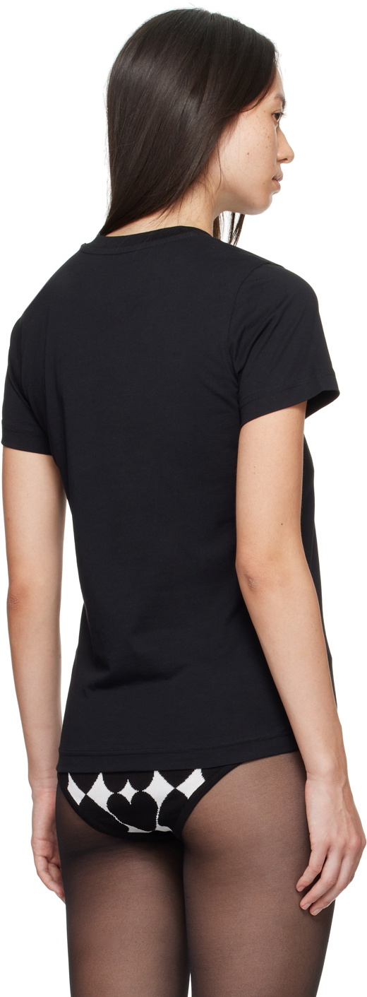 Moschino Black Heart Safety Pin T-Shirt