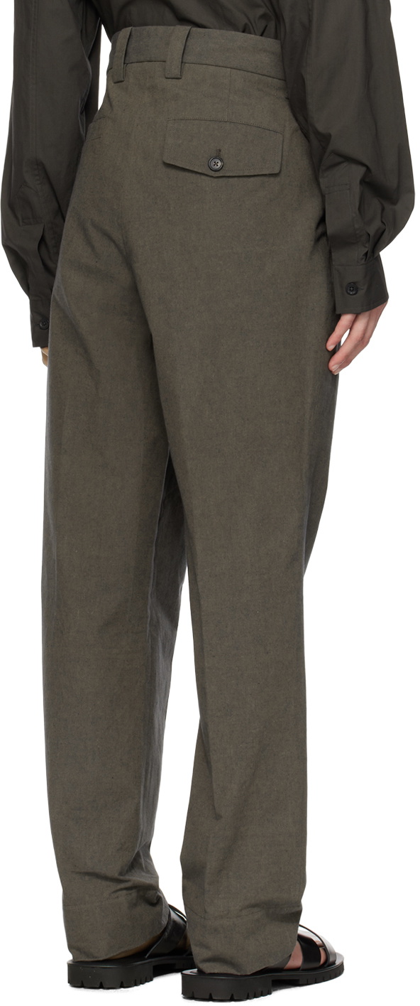 Margaret Howell Gray Single Pleat Trousers