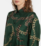 Victoria Beckham Silk long-sleeved shirt