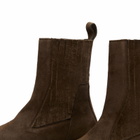 Rick Owens Women's Bogun Suede Ankle Boot in Dark Dust