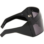 Rick Owens Black SUICIDE Edition Rev Shiny Sunglasses