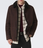 Yves Salomon Shearling-lined suede jacket