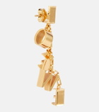 Loewe Logo sterling silver drop earrings