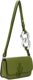 JW Anderson Green Anchor Chain Baguette Shoulder Bag