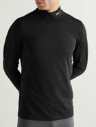 Kjus - Logo-Print Stretch-Jersey Mock-Neck Ski Base Layer - Black