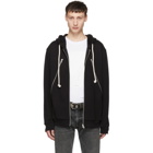 Maison Margiela Black 5-Zip Hoodie