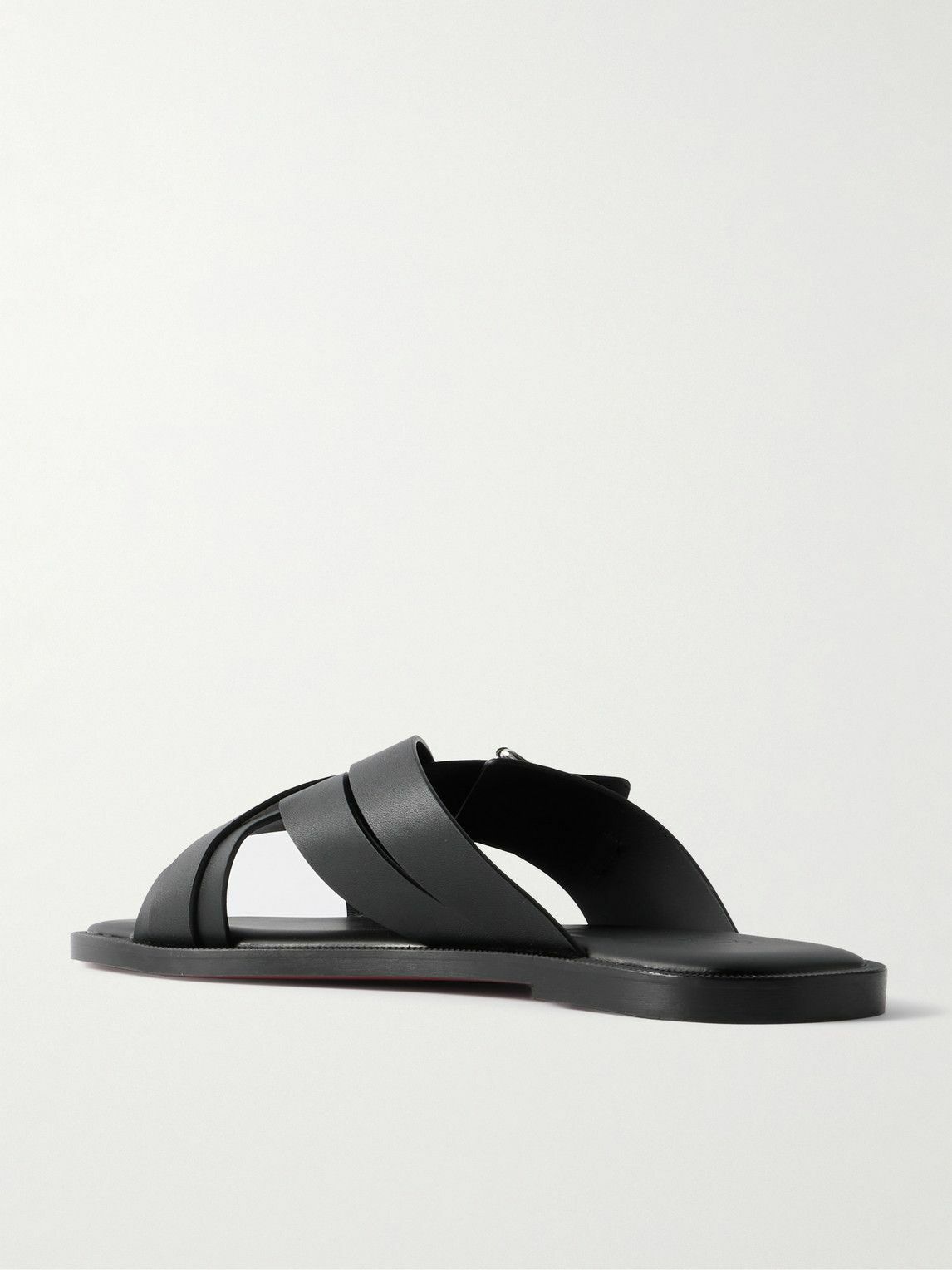 Christian Louboutin - Emircross Leather Sandals - Black
