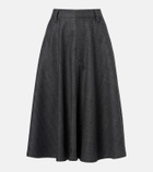 Brunello Cucinelli Virgin wool midi skirt
