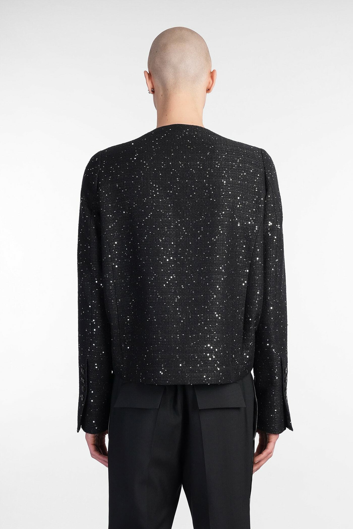 Sapio N 36 Casual Jacket In Black Cotton