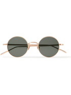 MATSUDA - Round-Frame Gold-Tone Sunglasses