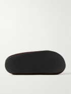 The Row - Hudson Shearling-Lined Suede Clogs - Brown