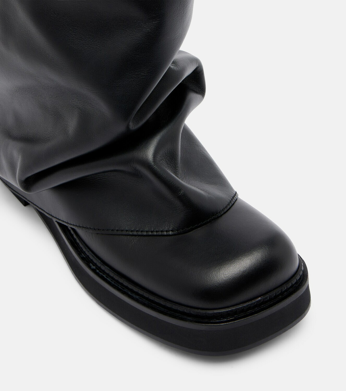 The Attico Robin leather combat boots