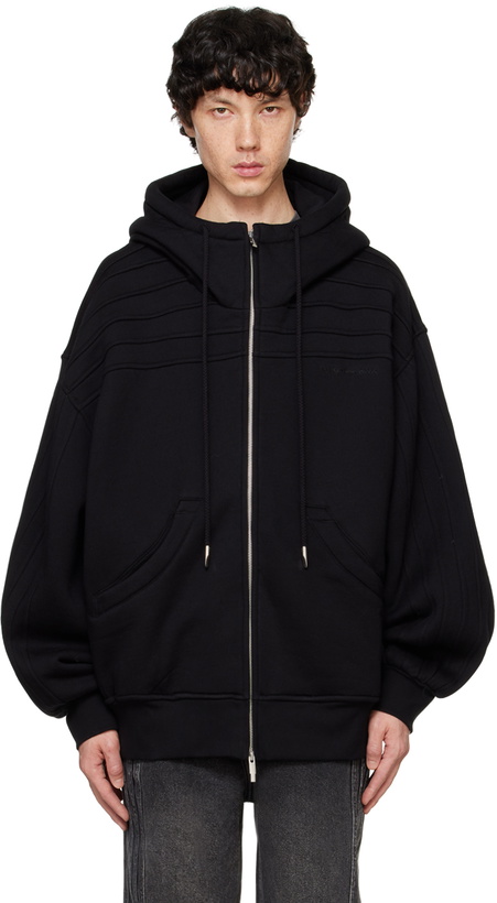 Photo: Feng Chen Wang Black Pleated Hoodie
