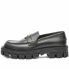 Versace Men's Chunky Loafer in Black Versace Gold