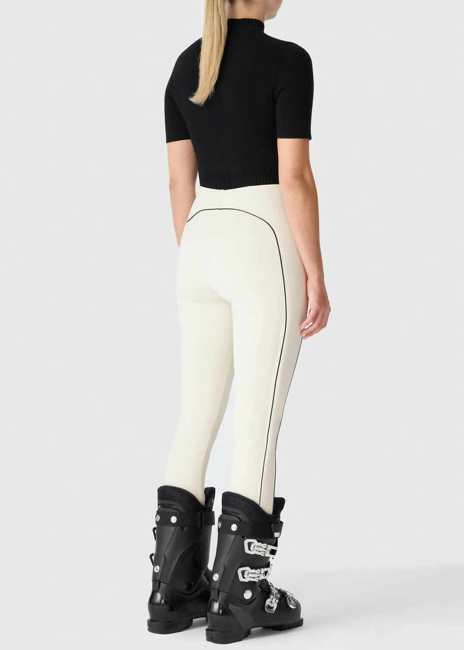 Mackage Zavi Bonded Fleece Stirrup ski Trousers Off White