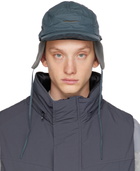 meanswhile Blue & Gray Layered Fleece Cap