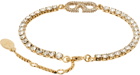 Valentino Garavani Gold VLogo Signature Crystal Bracelet