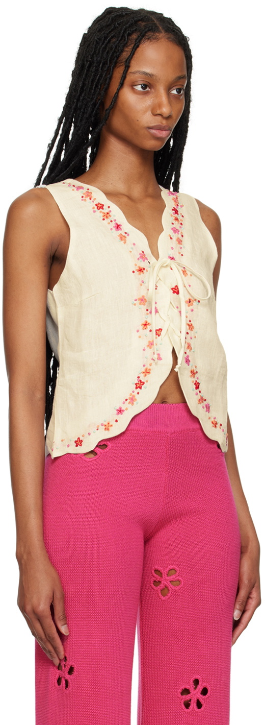 Tach Off-White Simone Camisole