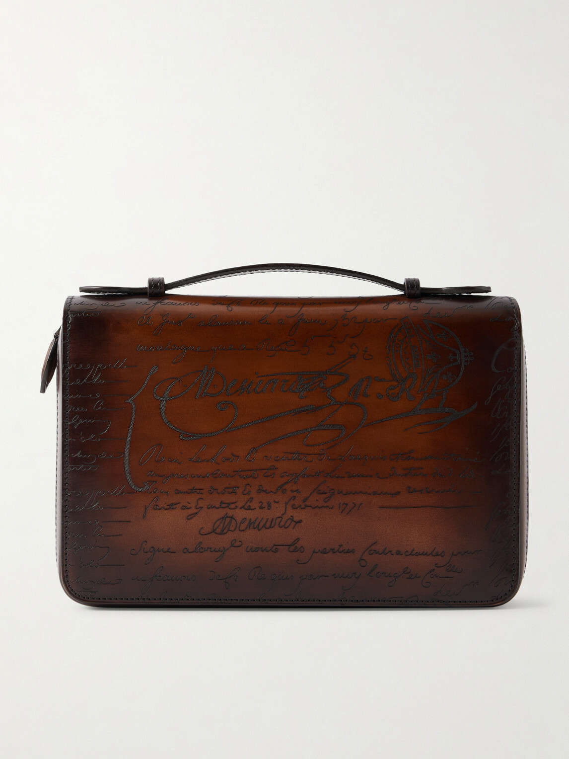 Berluti - Itauba Wide Leather Messenger Bag