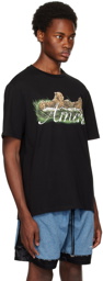 AMIRI Black Cheetah T-Shirt