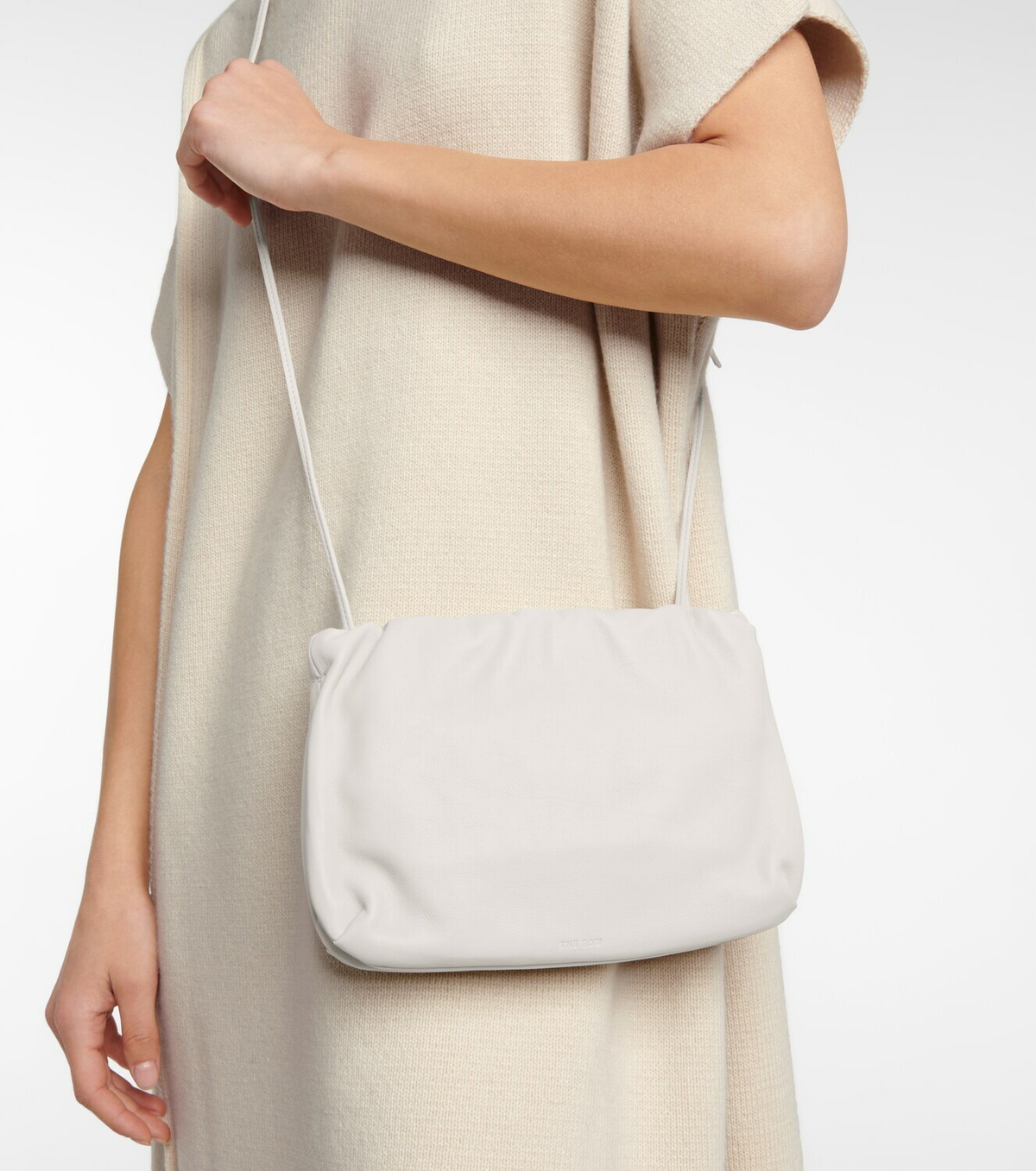 The Row Bourse leather clutch The Row