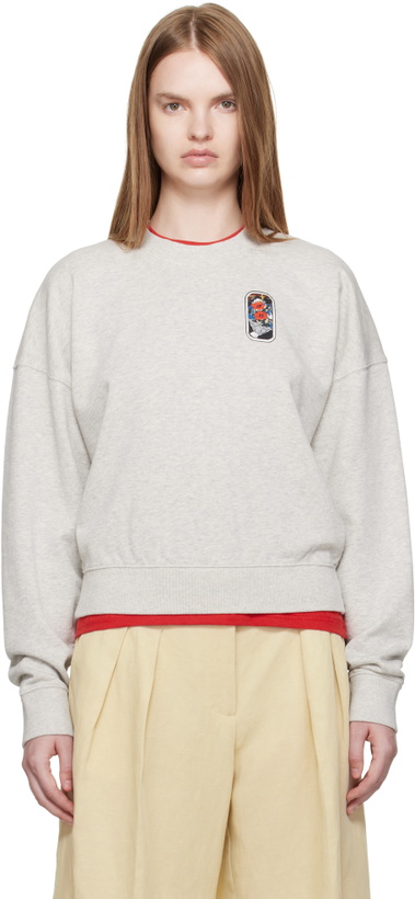 Photo: Kenzo Gray Kenzo Paris 'KENZO City' Short Sweatshirt