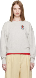 Kenzo Gray Kenzo Paris 'KENZO City' Short Sweatshirt