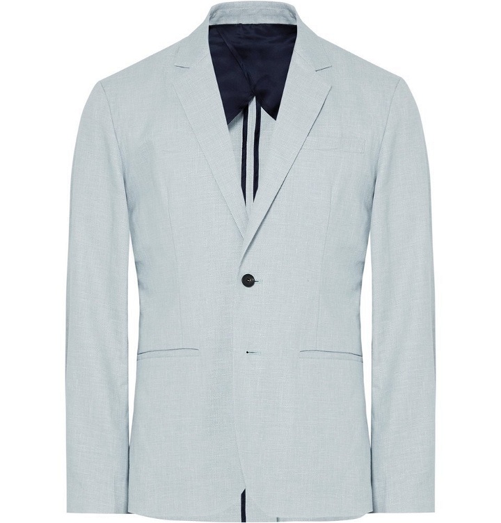 Photo: Saturdays NYC - Sky-Blue Slim-Fit Unstructured Linen Suit Jacket - Men - Sky blue