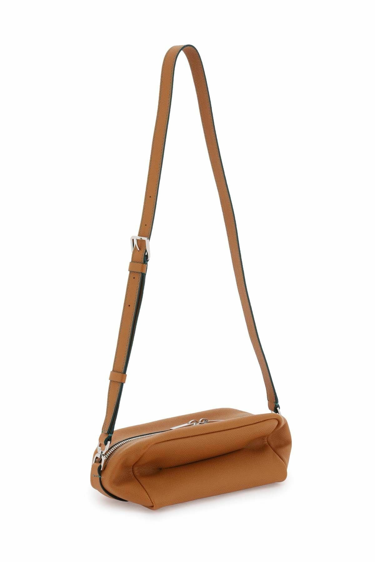 VALEXTRA leather crossbody bag Brown