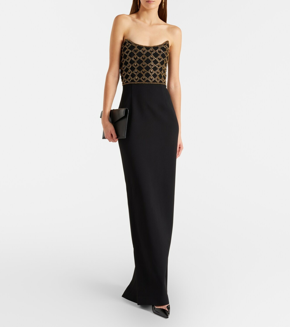 Rebecca Vallance Vesper embellished corset gown
