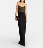 Rebecca Vallance Vesper embellished corset gown