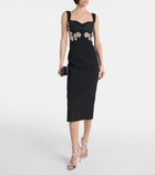 Rebecca Vallance Juliana crystal-embellished midi dress